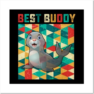 Best Buddy Seal Posters and Art